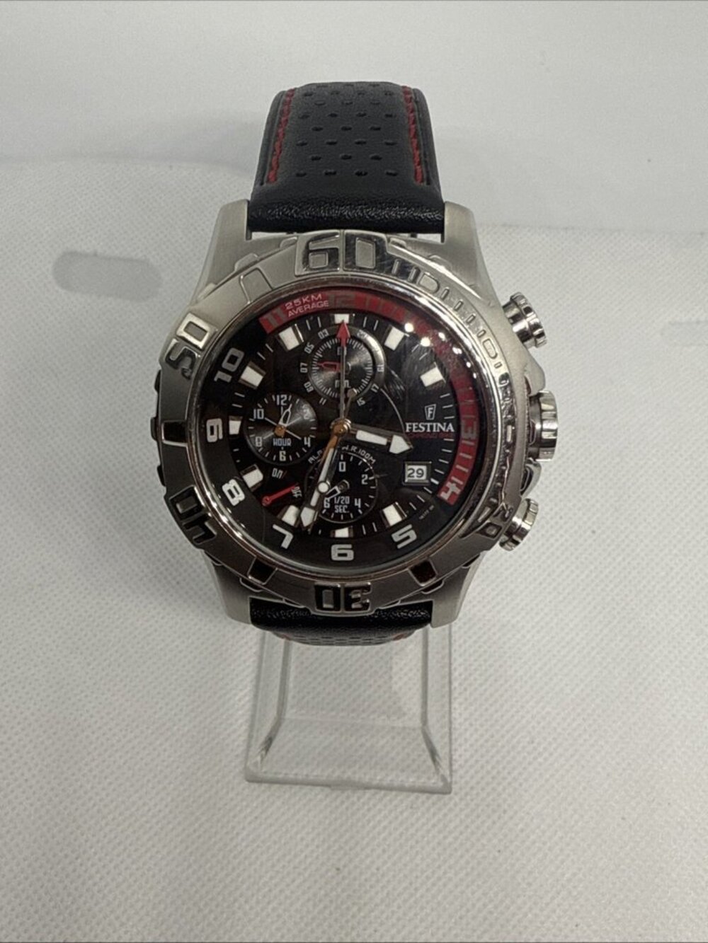 Festina Tour de France F16183 Men's 43mm SS Chrono Tachymeter Watch WR100M